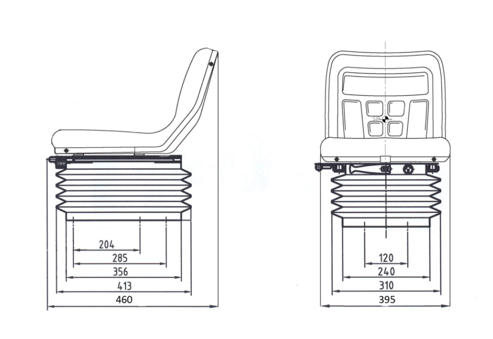 MI400 ESPLOSO Sedile modello Mi400