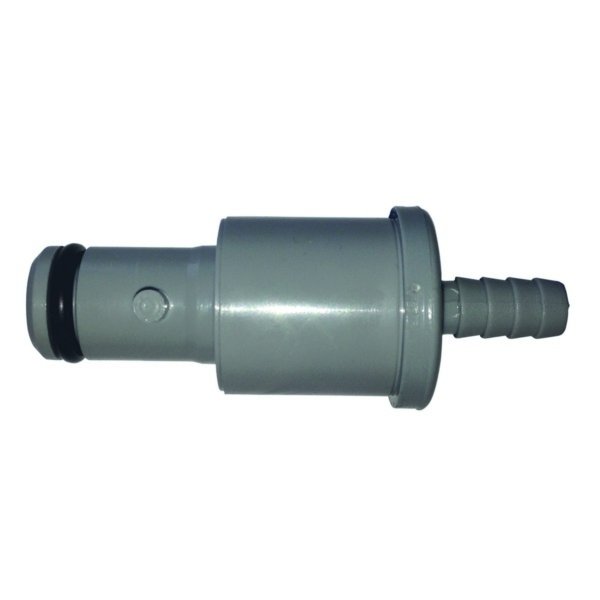 Innesto rapido maschio d. 8mm per tubo da 6mm vista laterale