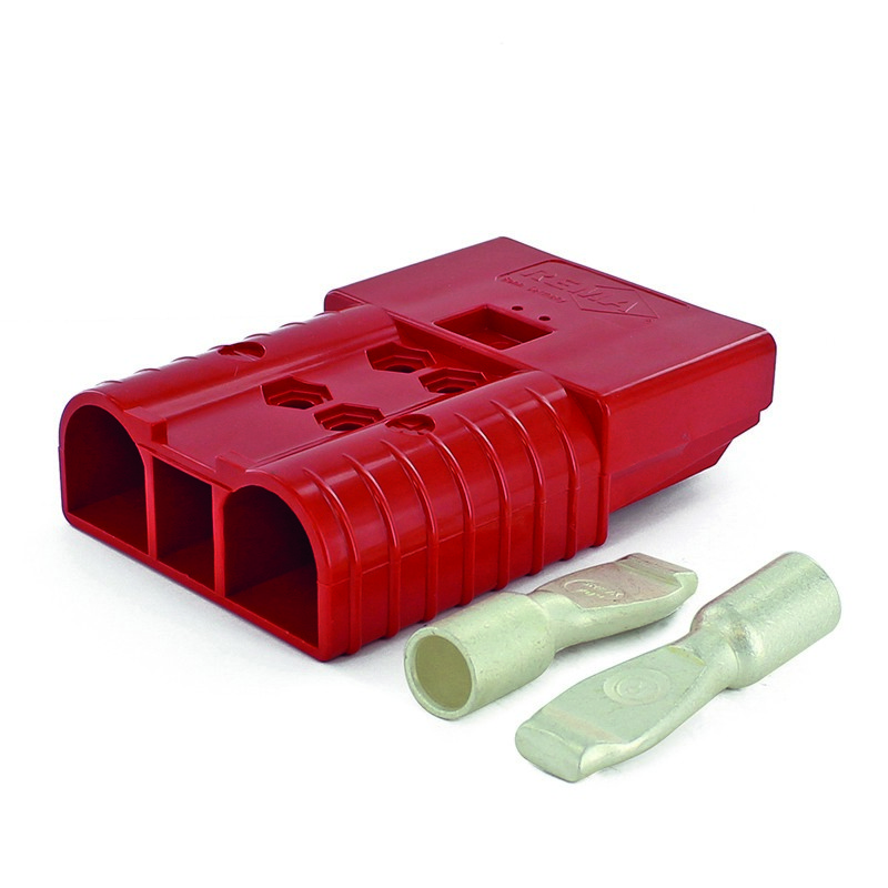 100117 connettore tipo sbe320 rosso con attacchi principali