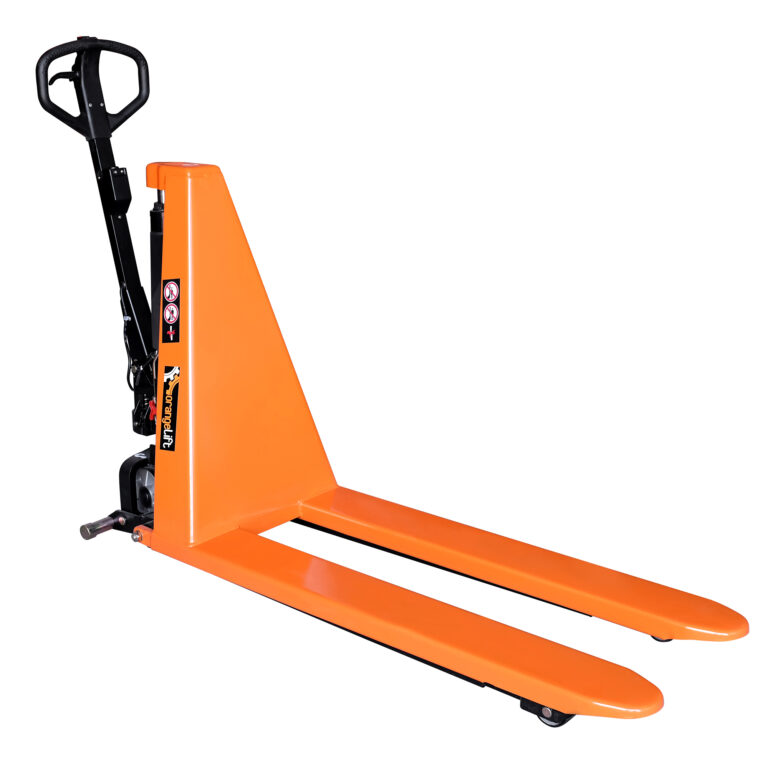 T-UP | Transpallet | TRANSPALLET ELETTRICO GRANDE ALZATA 560X1190 1000KG