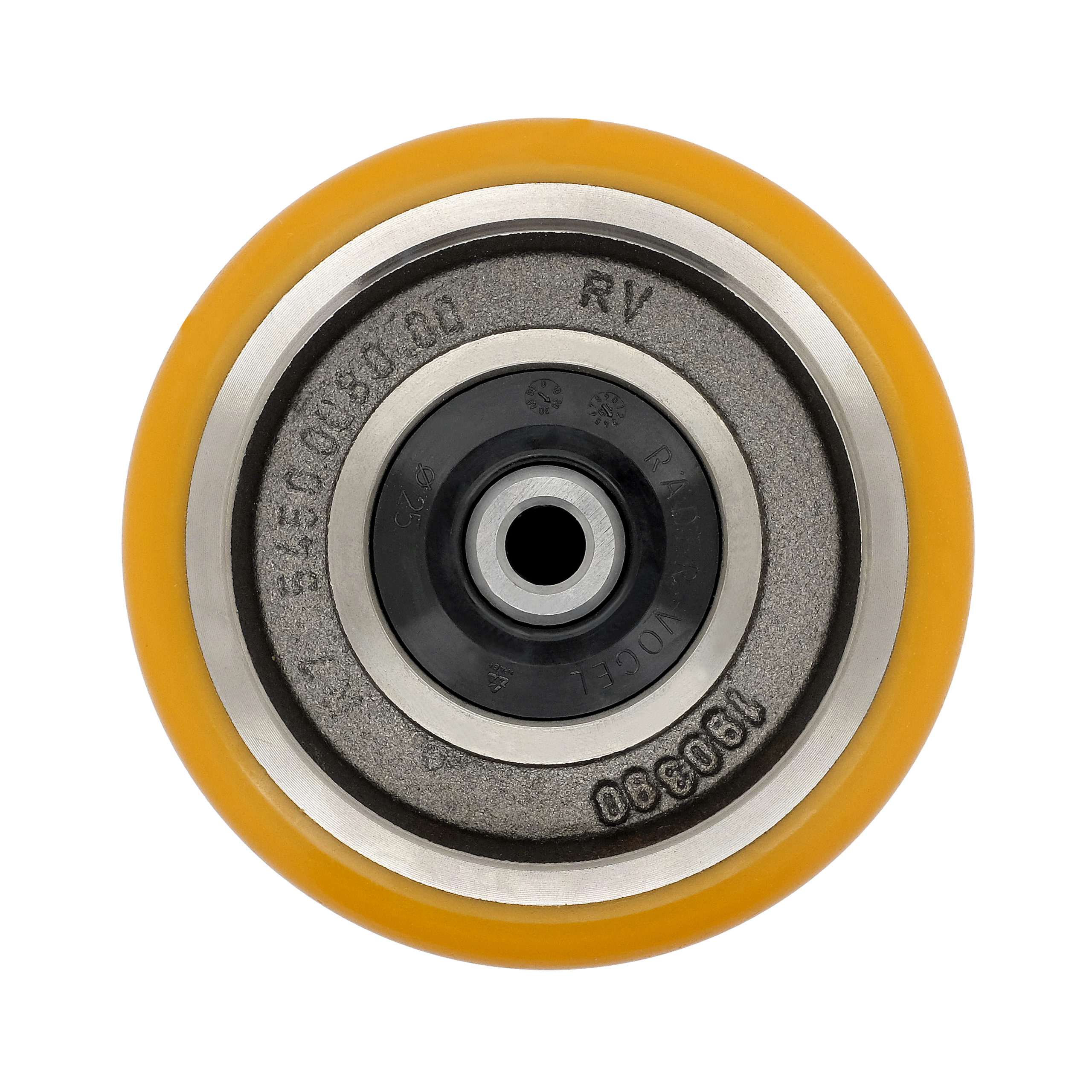 Ruota Pivot Poliuretano Ø140×60 mm Cuscinetto Impermeabile 6006