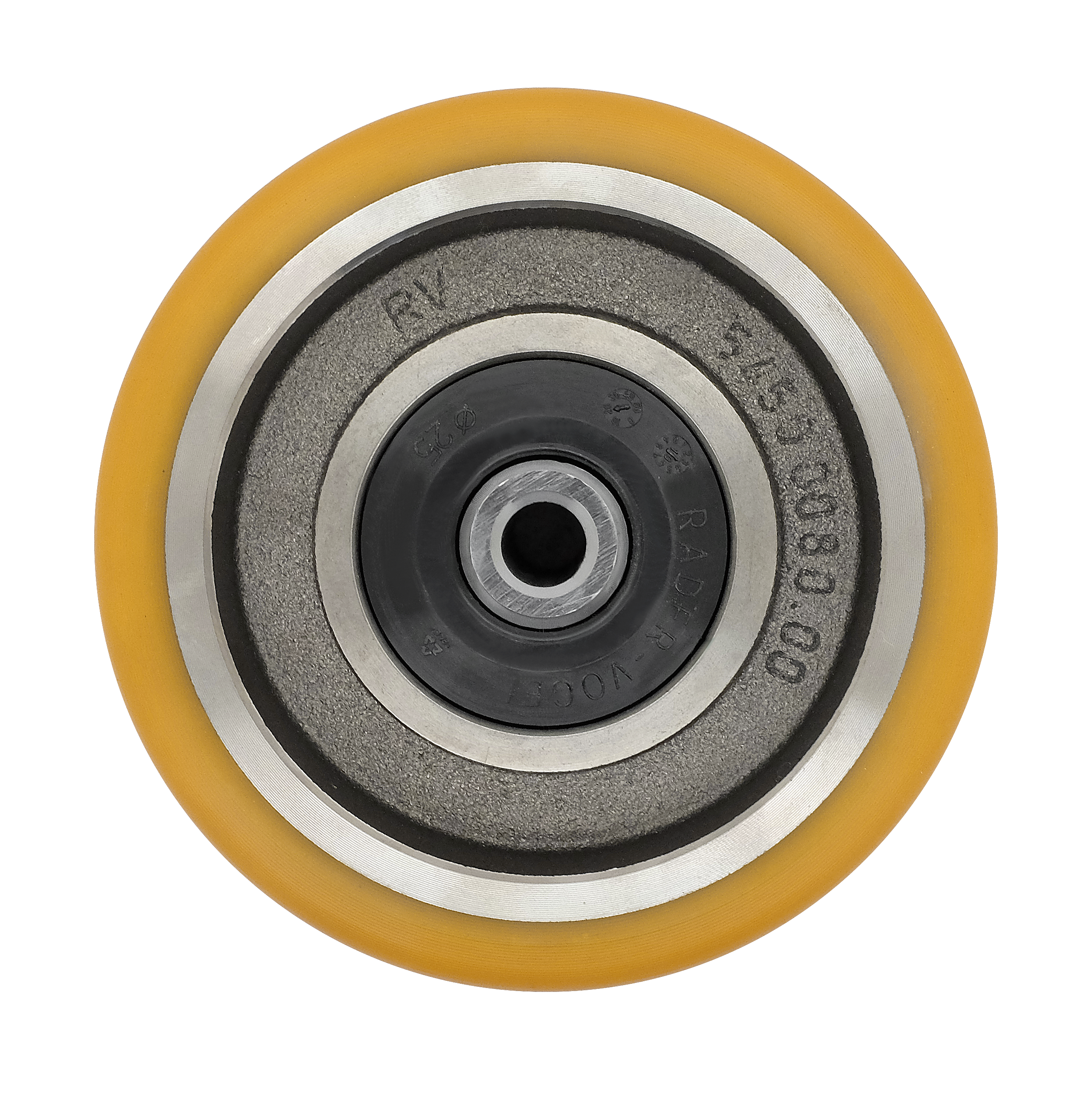 Ruota Pivot Poliuretano Ø140×60 mm Cuscinetto Impermeabile 6006