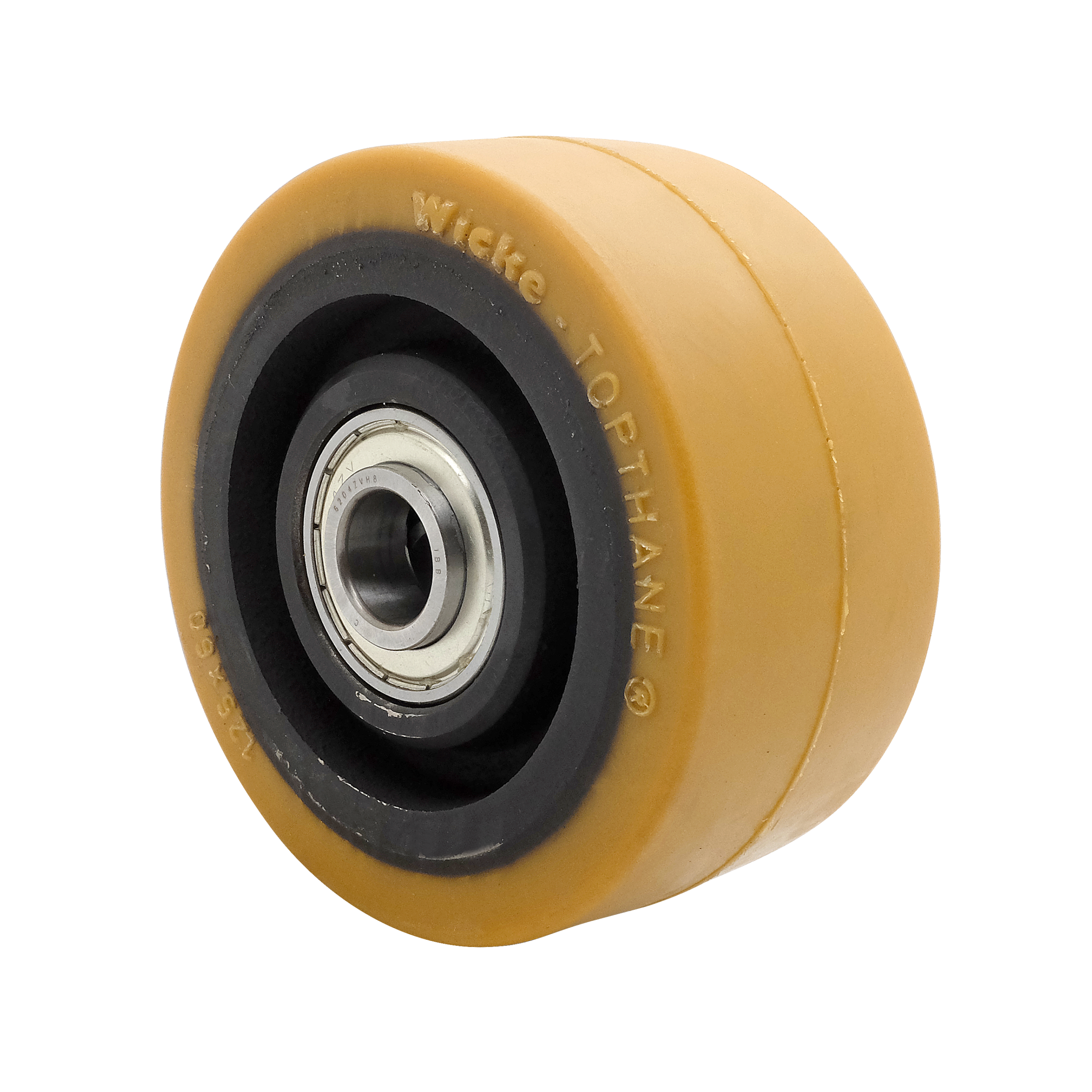 001369-1 Ruota Pivot Poliuretano Ø125×60 mm Foro 20 mm Cuscinetto 6204