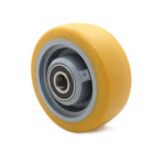 Ruota Pivot Poliuretano Ø140×54 mm Foro 20 mm Cuscinetto 6204