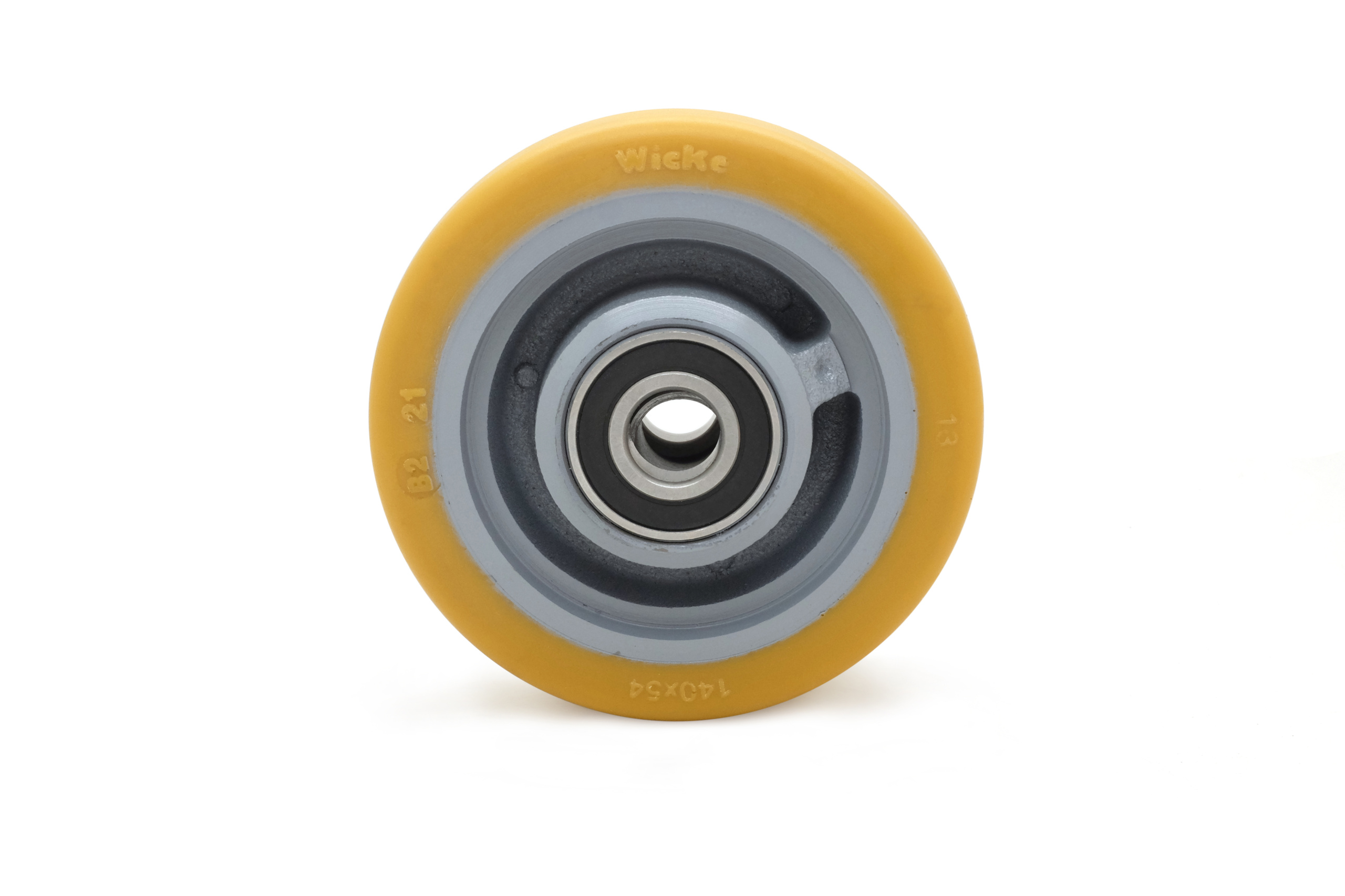 001551A scaled Ruota Pivot Poliuretano Ø140×54 mm Foro 20 mm Cuscinetto 6204