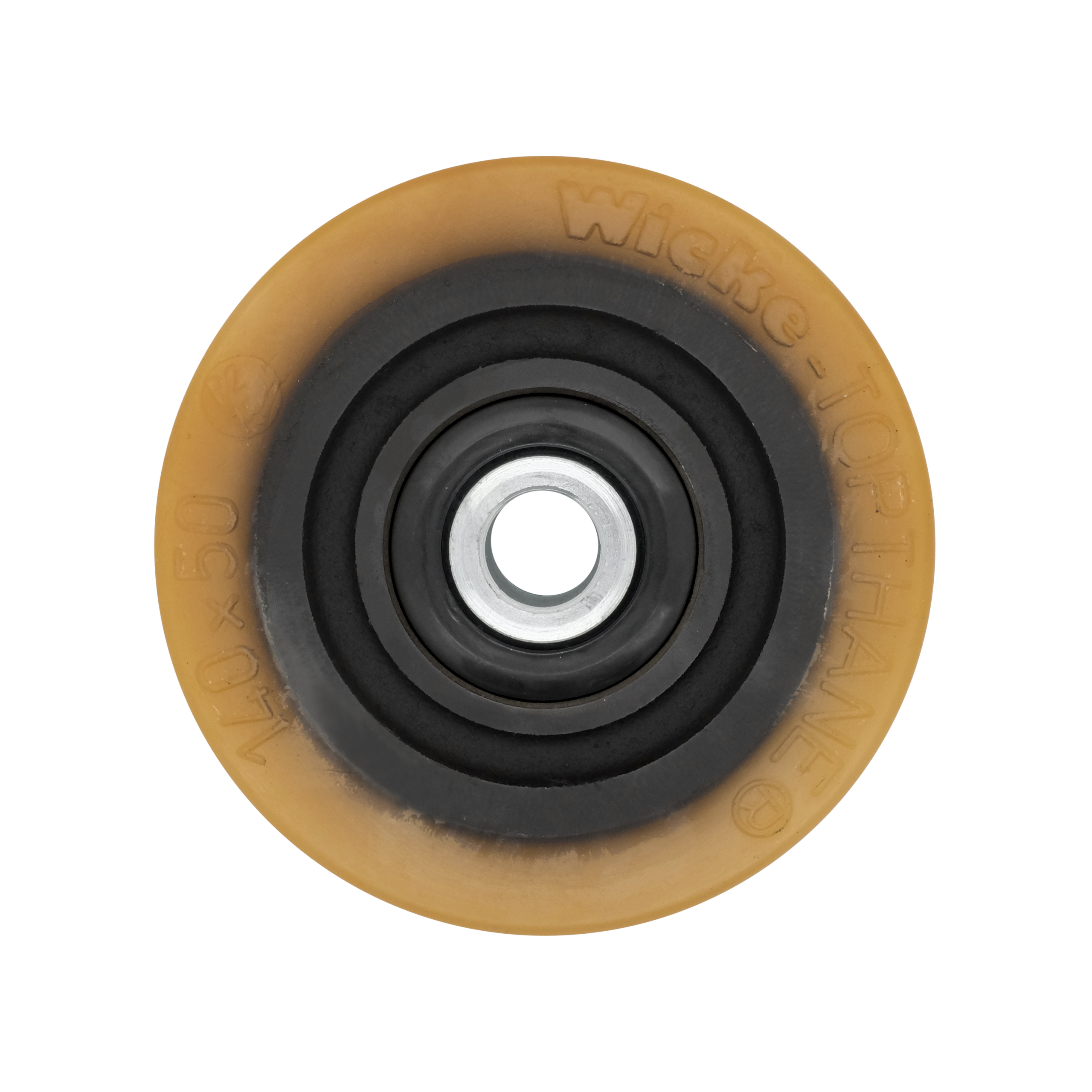 Ruota Pivot Poliuretano Ø125×50 mm Foro 20 mm Cuscinetto 6204