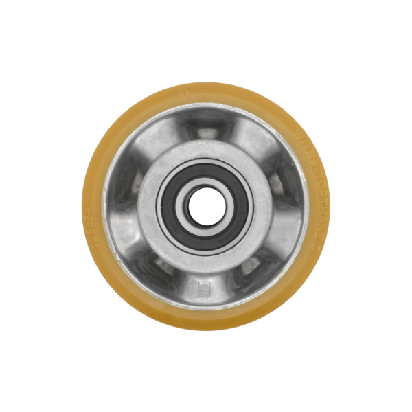 Ruota Pivot Vulkollan Ø100×40 mm Senza Cuscinetto Camera Ø47 mm