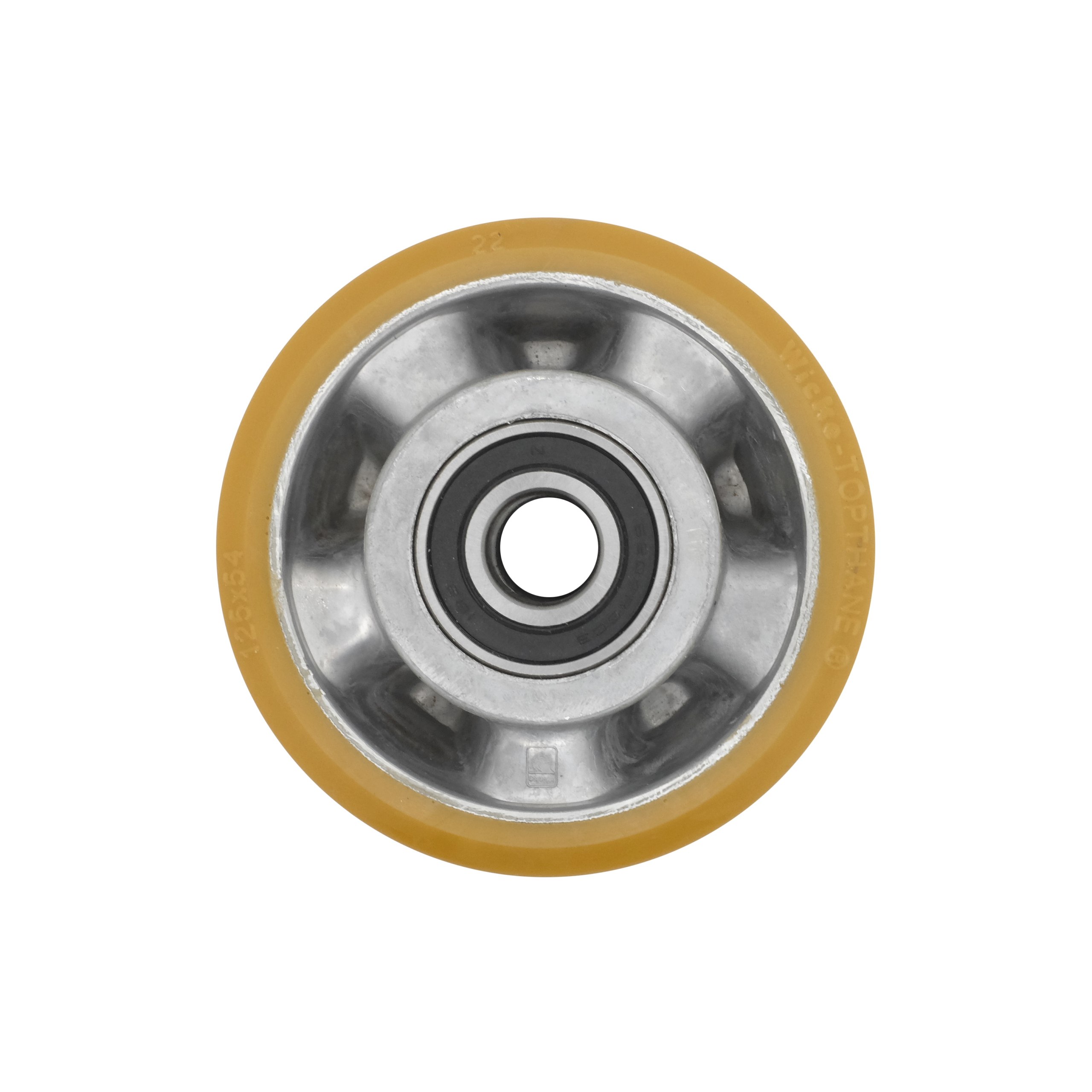 Ruota Pivot Vulkollan Ø100×40 mm Senza Cuscinetto Camera Ø47 mm